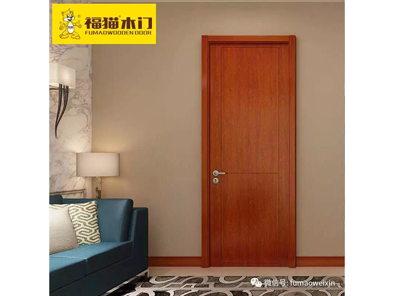 Fu cat wooden door